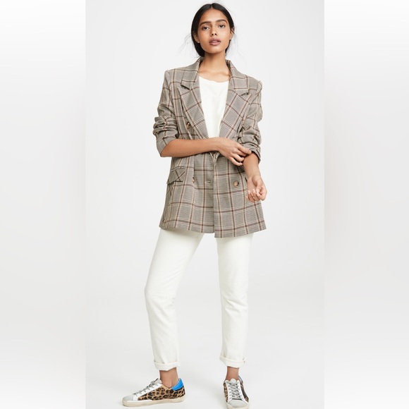 {Lioness} slouchy & slightly oversized Plaid Blazer NWT - Sz M - Picture 2 of 16